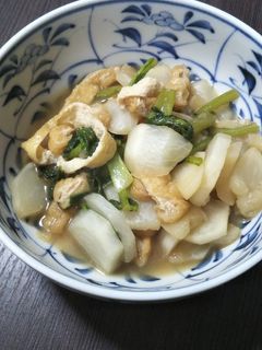 カブと油揚げの炒め煮-レシピのメイン写真