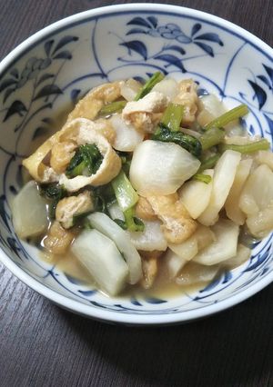 カブと油揚げの炒め煮-レシピのメイン写真
