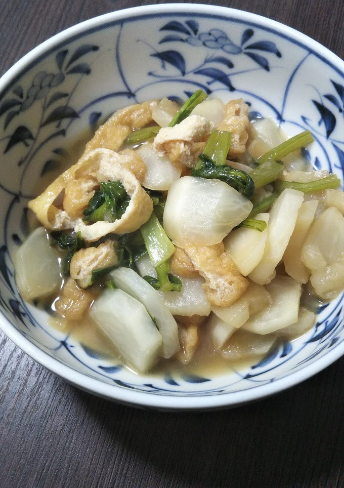 カブと油揚げの炒め煮-レシピのメイン写真