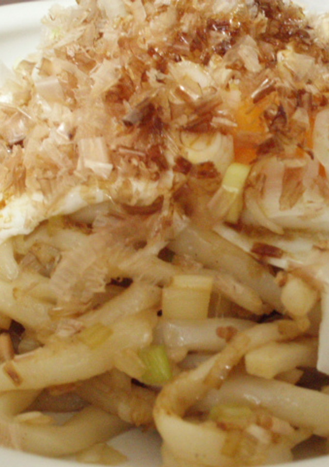 焼きネギと生ネギのやきうどん-レシピのメイン写真