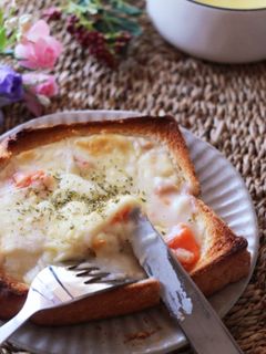 パングラタン風♡冷凍作りおきトースト-レシピのメイン写真