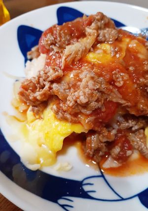 ボリューム満点☆簡単チーズオムライス-レシピのメイン写真