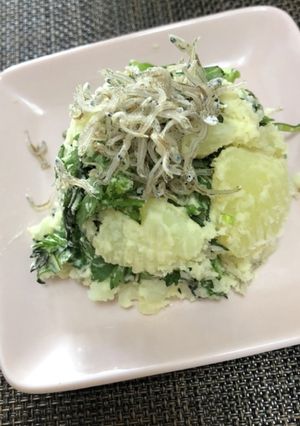 春菊とじゃこのポテトサラダ-レシピのメイン写真