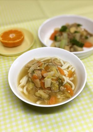 味噌煮込みうどん　あったか-レシピのメイン写真