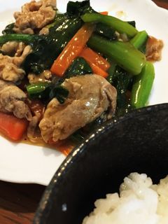 12分で簡単♪豚肉と小松菜の中華あんかけ-レシピのメイン写真