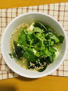 ごま風味豆腐スープ-レシピのメイン写真