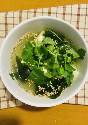 ごま風味豆腐スープ-レシピのメイン写真