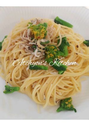簡単！菜の花としらすの春のパスタ-レシピのメイン写真