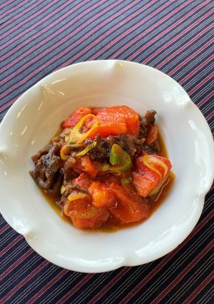 「減らソルト」牛肉とトマトの旨味炒め-レシピのメイン写真
