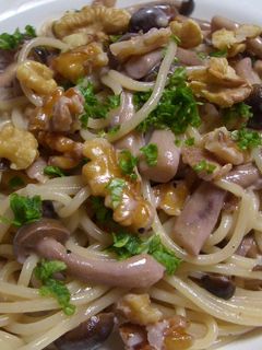 胡桃ときのこのクリームパスタ-レシピのメイン写真