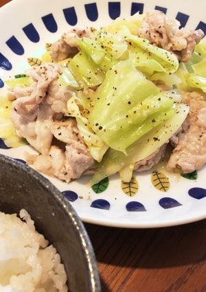 12分で簡単♪豚こまキャベツのウマ塩だれ-レシピのメイン写真