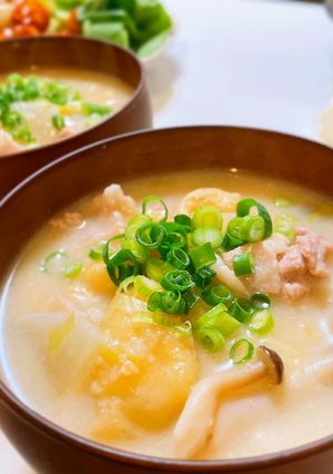 冷える日に♪あったか豚肉の粕汁-レシピのメイン写真