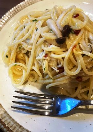 きのこと大葉のペペロンチーノ-レシピのメイン写真