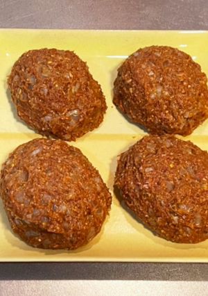 カレー風味のハンバーグ-レシピのメイン写真
