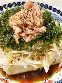 新玉とツナと大葉のさっぱり冷奴-レシピのメイン写真