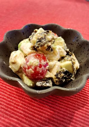 5分で完成♪アボカドと豆腐の簡単サラダ♡-レシピのメイン写真