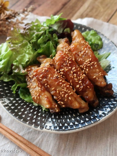 手羽中のにんにく醤油こうじ焼き-レシピのメイン写真