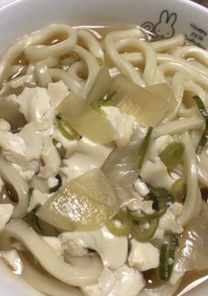 崩し豆腐のうどん(覚書)-レシピのメイン写真
