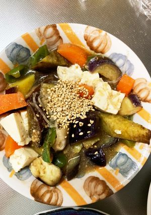 レンジかた焼きそばのタレ炒め味春雨炒め煮-レシピのメイン写真