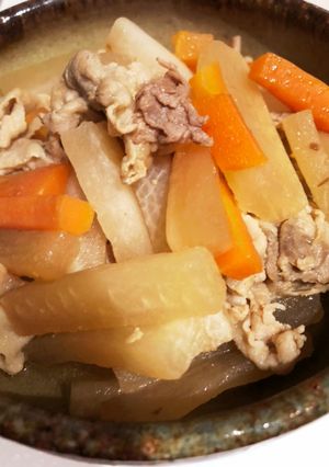 大根と豚バラの炒め煮-レシピのメイン写真