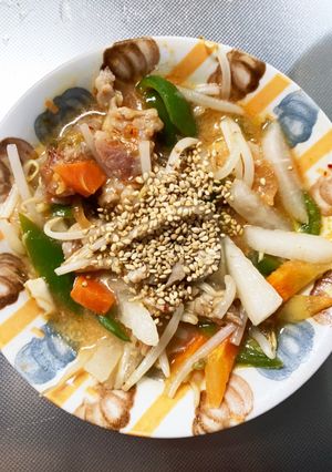 免疫力UPキムチ煮味豚こま大根青椒肉絲風-レシピのメイン写真