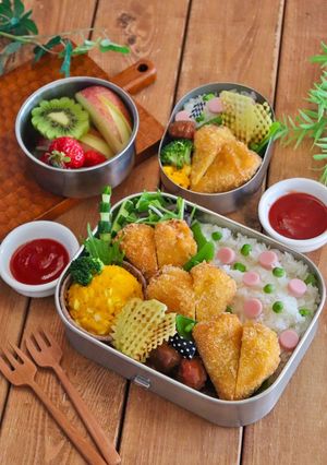 バレンタインに*ハートのウインナーカツ-レシピのメイン写真