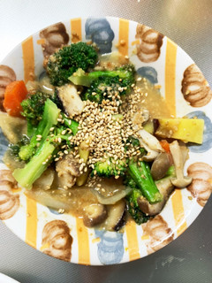 根菜シーザードレッシング炒め温野菜サラダ-レシピのメイン写真