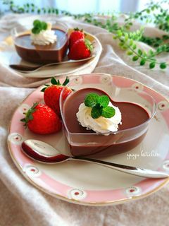 バレンタイン☆もっと濃厚チョコプリン。-レシピのメイン写真