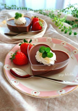 バレンタイン☆もっと濃厚チョコプリン。-レシピのメイン写真