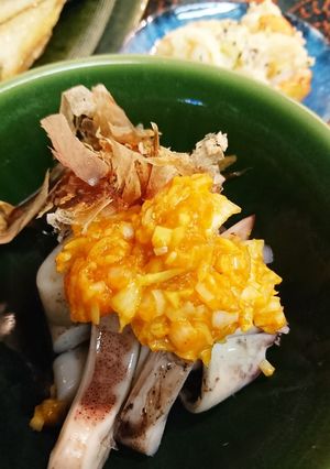 柚子辛味噌ネギのイカ焼き-レシピのメイン写真