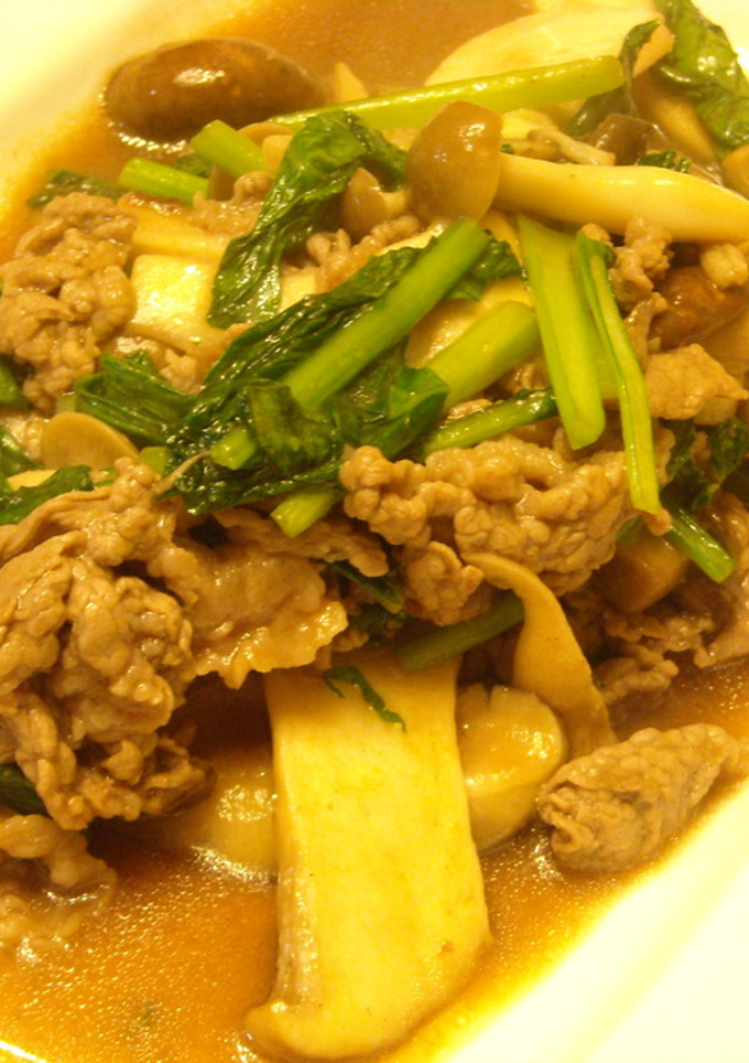 ✿秋のキノコがたくさん♪牛肉の青菜炒め✿-レシピのメイン写真