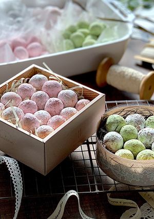 HM電子レンジホワイトチョコスノーボール-レシピのメイン写真