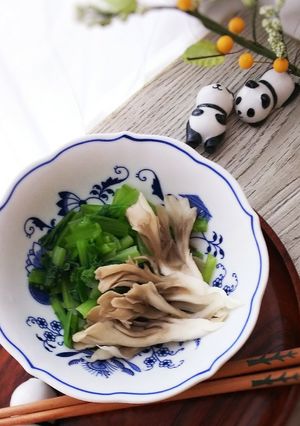 【簡単レンチン】小松菜（ほうれん草）お浸-レシピのメイン写真