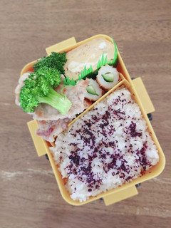 豚肉とブロッコリーの塩ダレ炒め弁当♪-レシピのメイン写真