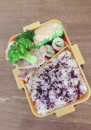 豚肉とブロッコリーの塩ダレ炒め弁当♪-レシピのメイン写真