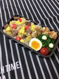 男子高校生弁当2/5チャーハン弁当-レシピのメイン写真