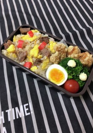 男子高校生弁当2/5チャーハン弁当-レシピのメイン写真