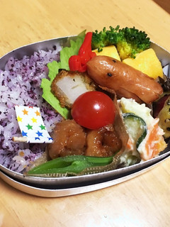 幼稚園 お弁当 レンチン ゆかりご飯-レシピのメイン写真