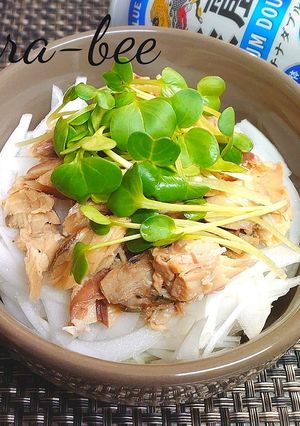 簡単おつまみ♪鯖と新玉ねぎのラーぽんがけ-レシピのメイン写真