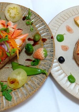 淡雪いちごのオープンサンド-レシピのメイン写真