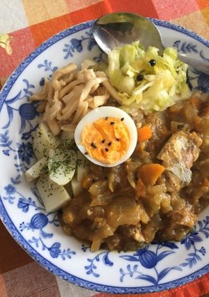 大根！大量消費♡サバ缶で節約カレー-レシピのメイン写真