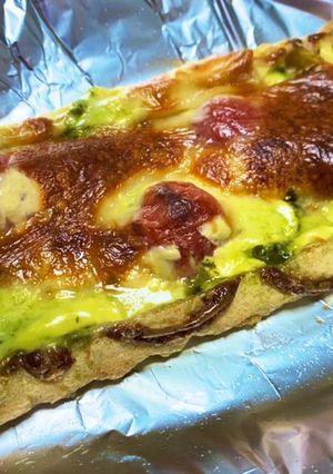 簡単！低糖質満足油揚げピザ-レシピのメイン写真