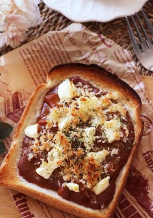 カレーとクリチの冷凍作りおきトースト-レシピのメイン写真