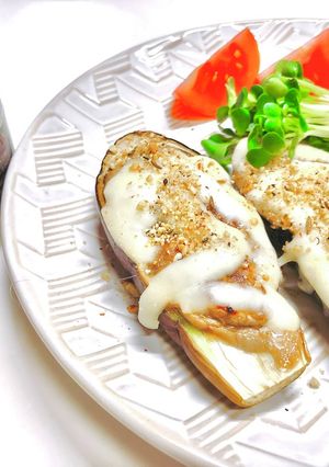 デュカでエスニックなナスの肉詰め-レシピのメイン写真