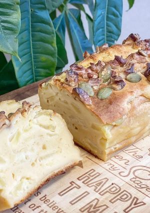 甘酒を使ったリンゴの米粉パウンドケーキ-レシピのメイン写真
