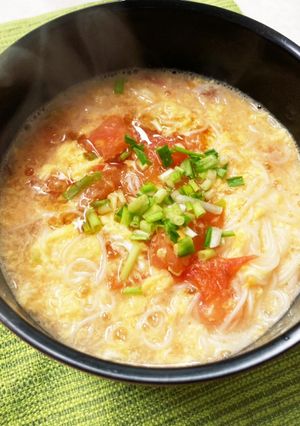 簡単！栄養満点！トマトたまご麺-レシピのメイン写真