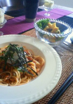 なめことなめ茸と大根のおろしのパスタ☆-レシピのメイン写真