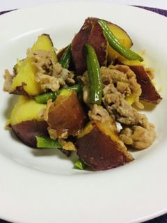豚肉とさつまいもの甘辛煮-レシピのメイン写真
