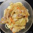 ちゃんぽん風餡掛けパスタ