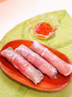 ☺簡単おつまみ♪生ハムと水菜の生春巻き☺-レシピのメイン写真